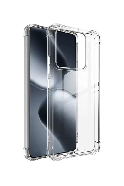 Xiaomi 14T Kılıf Nitro Anti Shock Darbe Emici Köşe Korumalı Şeffaf Silikon Kapak