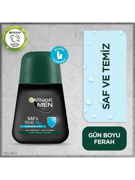 Garnier Men Saf ve Temiz Roll-On 50 ML Arındırıcı Etki
