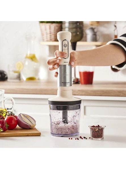 Karaca Mastermaid Prosteel 1500W Blender Seti Soft Cream-Inox