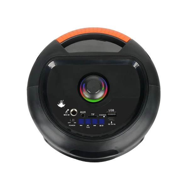 GD-692 FM Radyolu Mikrofonlu RGB TWS 6.5 inç Stereo Bass Kablosuz Karaoke Hoparlör - 6