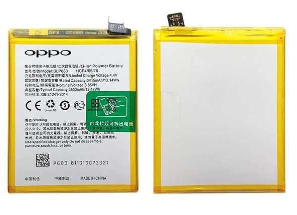 Oppo F9 PRO Uyumlu Batarya Pil Sıfır Orijinal