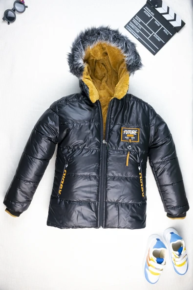 Çocuk Kışlık Mont I Peluş Yapısı Sayesinde Sıcacık I - 7