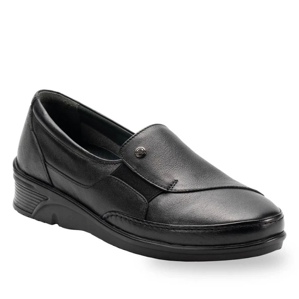 FORELLİ TERTE LASTİKLİ ORTOPEDİK DERİ KADIN AYAKKABI ürün görseli 1