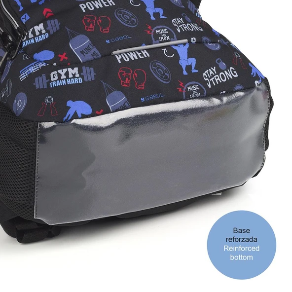 Gabol Okul Sırt Çantası Training Siyah 21L GB.234940 - Resim 5