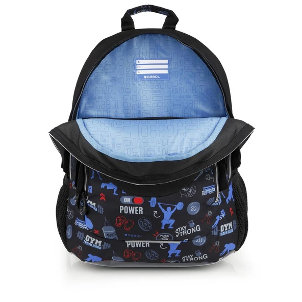 Gabol Okul Sırt Çantası Training Siyah 21L GB.234940 - Resim 4