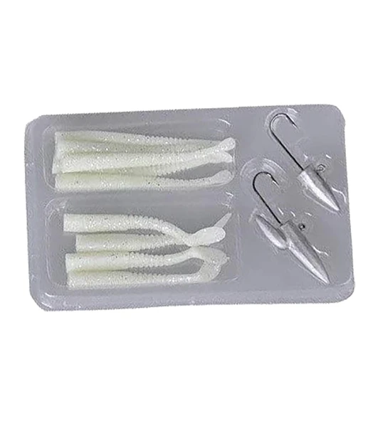 Savage gear Lrf Micro Sandeel Kit 12 Adet(1+1.5+5) LRF Yemi  Glow