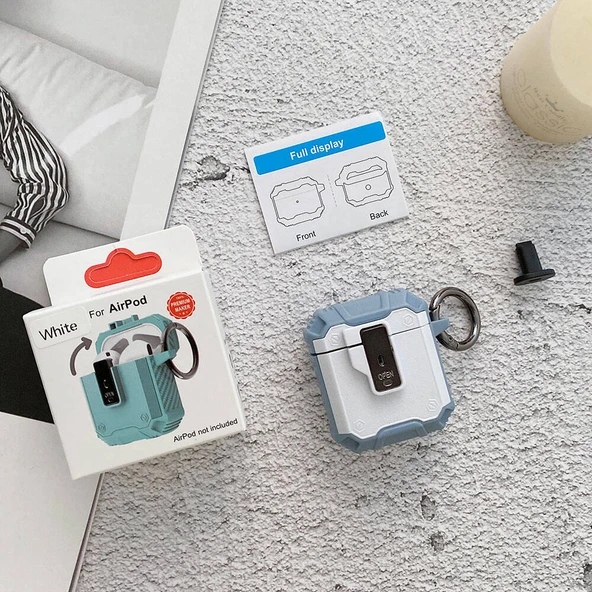 Airpods Airbag 35 Darbelere Karşı Dayanıklı Düğmeli Kılıf - Resim 4