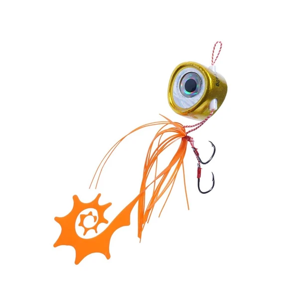 Fujin Salty Rubber 40gr GR Serisi Tai Rubber Yem  03 Orange Gold 3D Eye ürün görseli 1