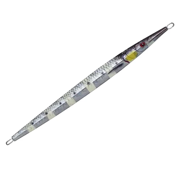 Savage gear 3D Needle Jig 150 gr 23 cm Metal Jig Yem  Glow Zebra
