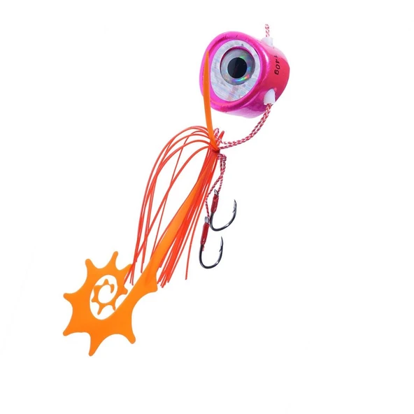 Fujin Salty Rubber 40gr GR Serisi Tai Rubber Yem  02 Pink 3D Eye - 1