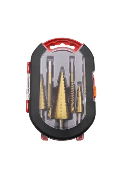 Yüksek Kalite Kademeli Matkap Sac Delme Ucu Seti 6 Parça Kademeli Matkap Ucu Seti (Özel Çanta) - 9
