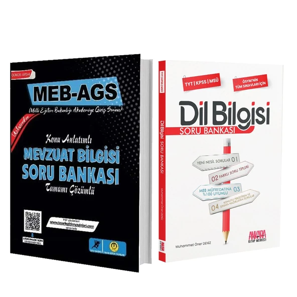 Tasarı Yayınları 2025 MEB AGS Mevzuat Bilgisi Konu Anlatımlı Soru ve AKM Dil Bilgisi Soru Bankası Seti 2 Kitap