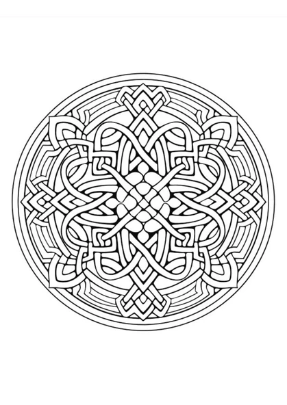 Kelt Mandala Boyama Kitabı (50 Seçilmiş Kelt Mandalası) - Resim 4