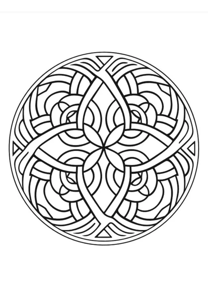 Kelt Mandala Boyama Kitabı (50 Seçilmiş Kelt Mandalası) - Resim 5