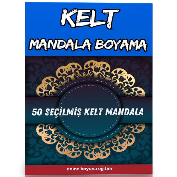 Kelt Mandala Boyama Kitabı (50 Seçilmiş Kelt Mandalası) ürün görseli 1