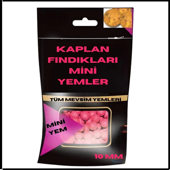 Uyguna-Yakala 10 Mm Mini Yem Topları Kaplan Fındıkları-OOM.012 ürün görseli