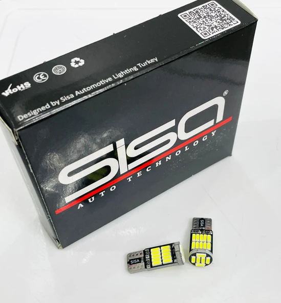 T10 Led 26 Ledli W5w Canbus Metal Ultra Power Kırmızı Park Plaka Tavan Ampulü - 5