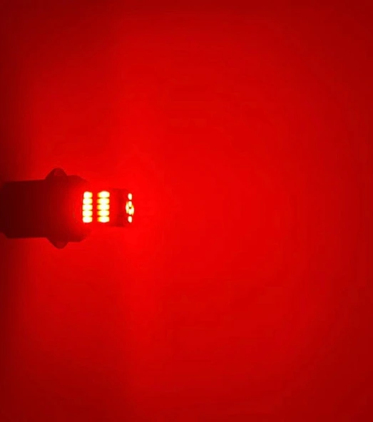 T10 Led 26 Ledli W5w Canbus Metal Ultra Power Kırmızı Park Plaka Tavan Ampulü - 2