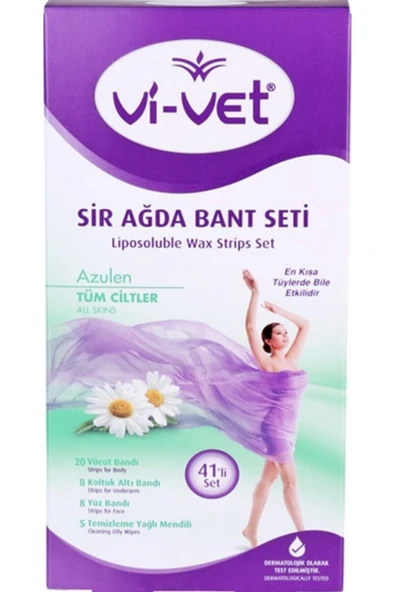 Vivet Sir Ağda Bandı Azulen Vücut 41li Hassas cilt