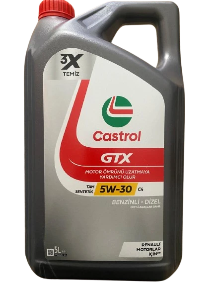 Castrol GTX 5W-30 C4 Tam Sentetik Motor Yağı 5 L - 2024 - 2