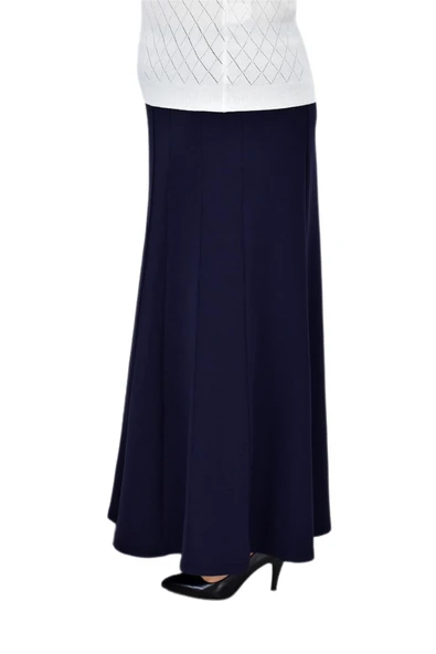 Kadın Kumaş Lastikli Kemer Balık Model Zincir Dikişli Etek BGL-ST04203 - Resim 6