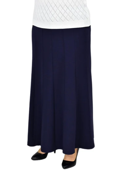 Kadın Kumaş Lastikli Kemer Balık Model Zincir Dikişli Etek BGL-ST04203 - Resim 4