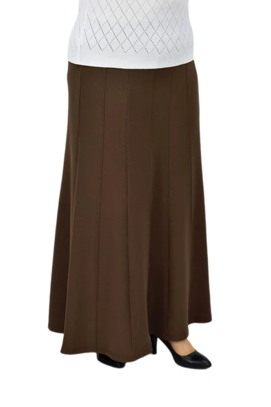 Kadın Kumaş Lastikli Kemer Balık Model Zincir Dikişli Etek BGL-ST04203 - Resim 7