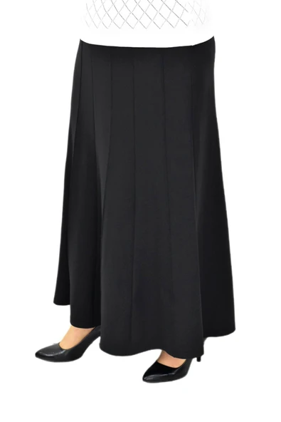 Kadın Kumaş Lastikli Kemer Balık Model Zincir Dikişli Etek BGL-ST04203 - Resim 5