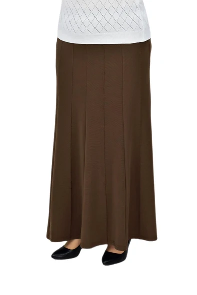 Kadın Kumaş Lastikli Kemer Balık Model Zincir Dikişli Etek BGL-ST04203 - Resim 2