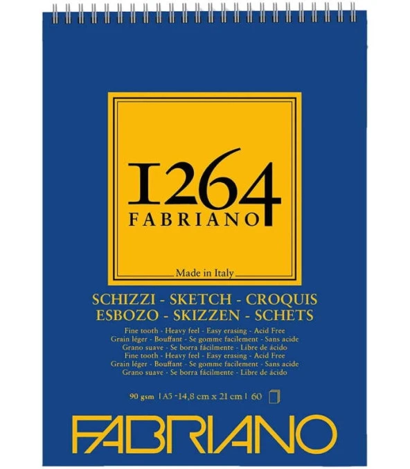 Fabriano 1264 Sketch Paper Eskiz Defteri 90gr A5-60Yaprak