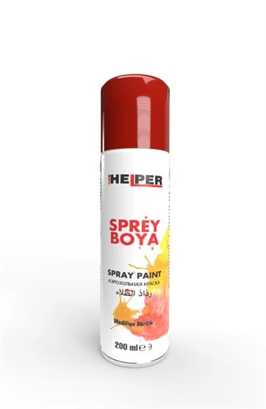 HELPER SPREY BOYA  RAL-3020 PARLAK KIRMIZI  200 ML