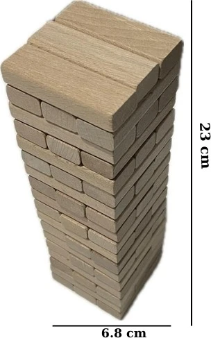 Zeka Dolabı DENGELE (54 parça - Jengaa - Doğal Ahşap - Kayın Ağacı ) - 2