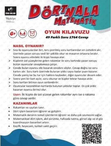 Zeka Dolabı Dörtnala Matematik( Matematik Işlemlerini Öğreten, Sevdiren ve Hızlandıran Oyun ) - 3