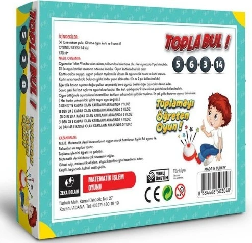 Zeka Dolabı Topla Bul ( Matematik - Toplama - Işlem - Oyun Ile Öğrenme - Toplama Öğreten Oyun ) - 2