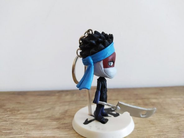 Naruto Anime Momochi Zabuza Mini Action Figür Oyuncak Biblo Masaüstü Süsü Anahtarlık 7cm - Resim 2