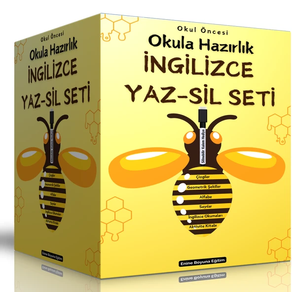 Okul Öncesi Okula Hazırlık İngilizce YAZ-SİL Seti (5 Kitap)