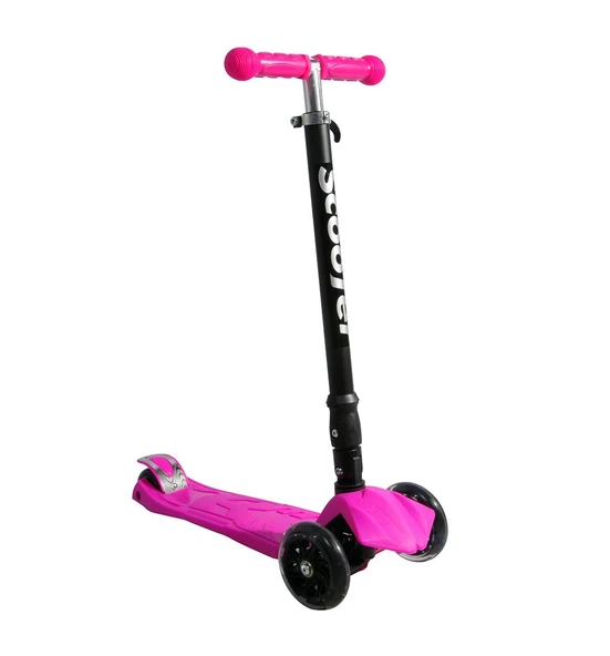 Xslide Işıklı Tekerlekli Scooter-PEMBE