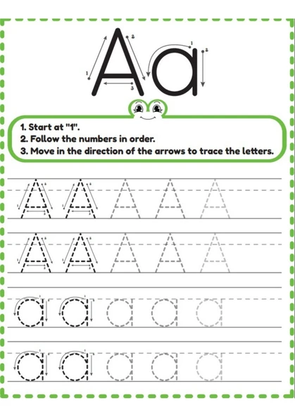 Okul Öncesi Okula Hazırlık İngilizce YAZ-SİL Seti (5 Kitap) - 5