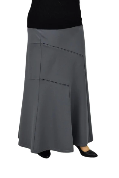 Kadın Uzun Lastikli Parçalı Taşlı Etek BGL-ST04185 - Resim 5