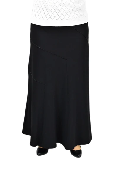 Kadın Uzun Lastikli Parçalı Taşlı Etek BGL-ST04185 - Resim 3