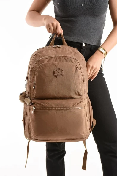 Unisex Sırt Çantası Gülük Kullanıma Uygun Büyük Boy Seyahat Çantası 43*30 Cm Okul Çantası Su İtici - 9