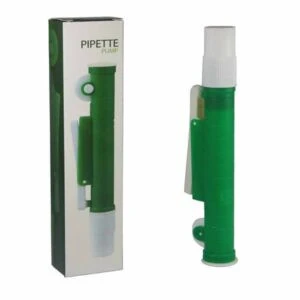 Pipette pump pipet pompası makarali puar yeşil plastik 10 ml