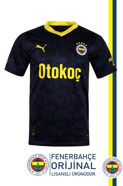 Fenerbahçe Orijinal 23/24 Lacivert Çocuk Forma & Silikon Bileklik Set Hediyelik Ahşap Kutulu - 2