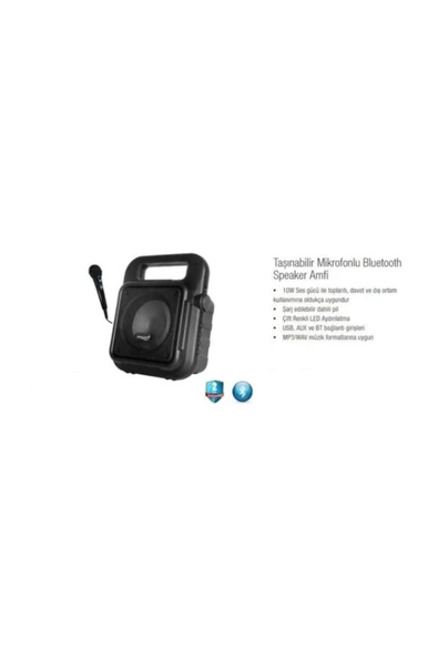 Starcom Bts111 Bluetooth Outdoor Speaker & Karaoke Mikrofon - 4