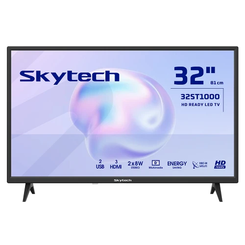 SKYTECH 32ST1000 32" 82cm, HD Ready, Dahili Uydu Alicili, Led Televizyon