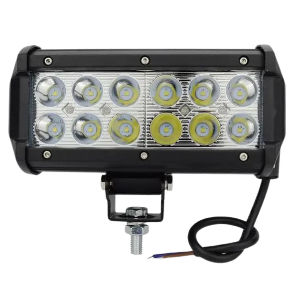 2 Adet 12 Ledli Motosiklet Scooter Uyumlu Led Sis Farı Açma Kapatma Tuşlu - Resim 3