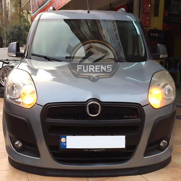 Fiat Doblo 3 2011-2014 Uyumlu H lip Esnek Ön Lip 2 Parça Karlık Ön Ek Tampon Altı Dil - Resim 4