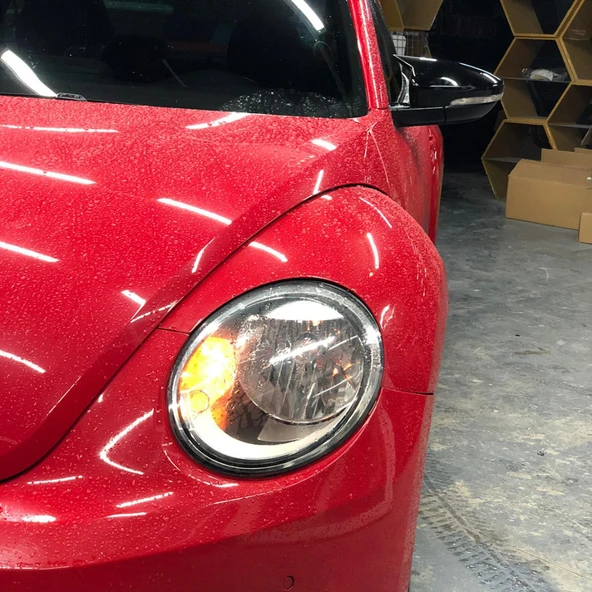 Volksvogen New Beetle 2011-2019 Batman Yarasa Ayna Kapağı Piano Black Abs Plastik - Resim 3