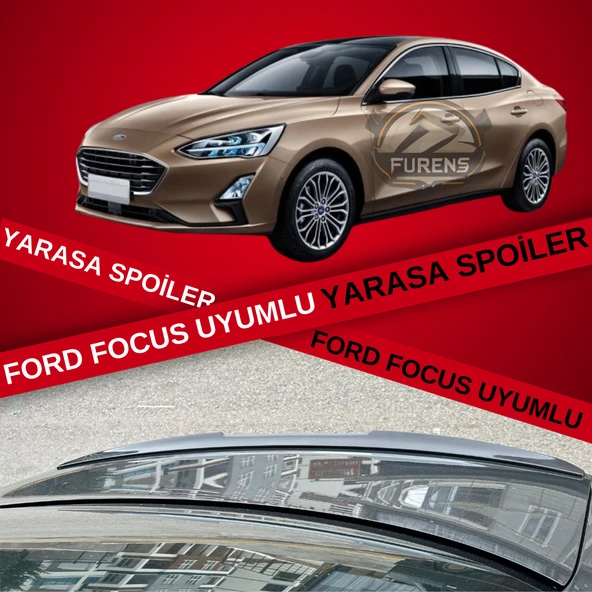 Ford Focus 4 (2019-2022) Sedan Kasa Bagaj Üstü Yarasa Spoiler ürün görseli 1