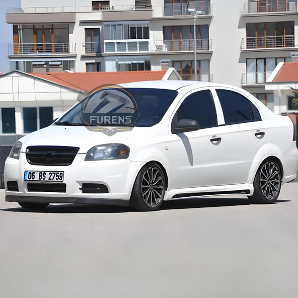 Chevrolet Aveo 2006-2010 Uyumlu H lip Esnek Ön Lip 2 Parça Karlık Ön Ek Tampon Altı Dil - Resim 2